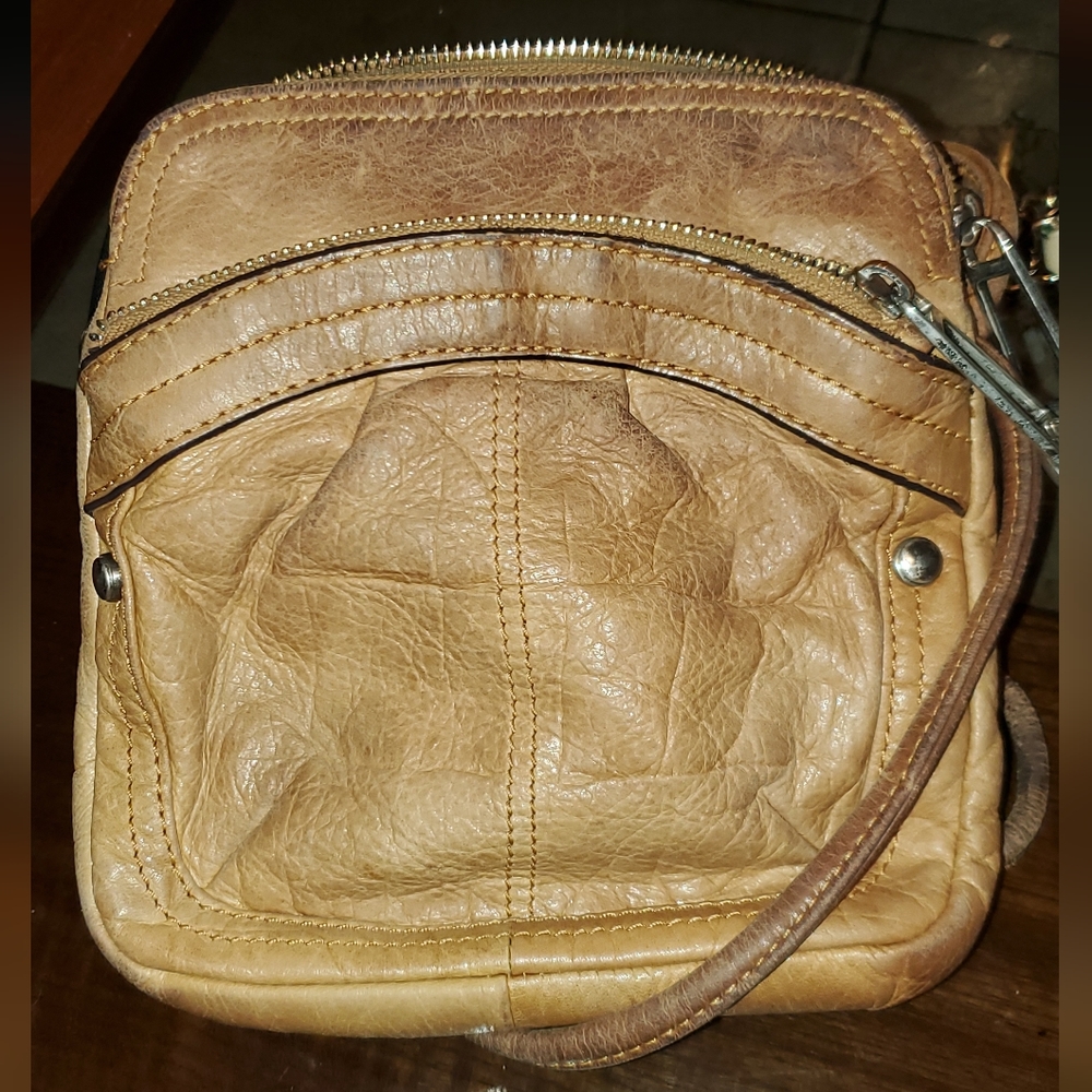 Small Leather Satchel Side Bag Cross Body